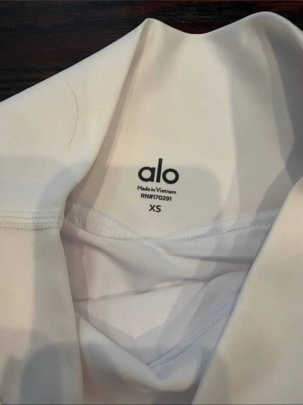 ALO Yoga White Pleated Skater Skirt